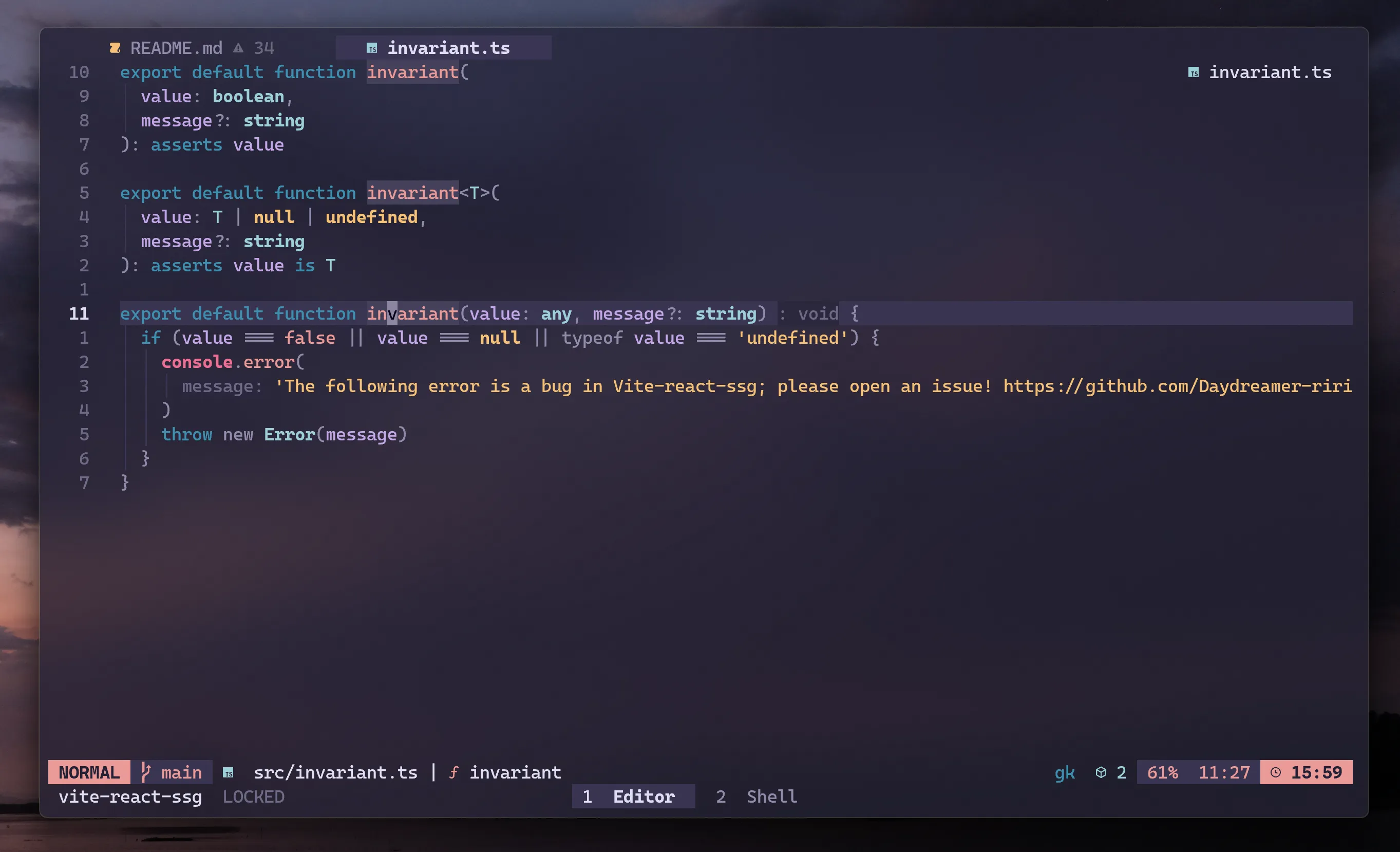 my neovim